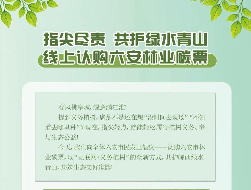 六安林业碳票线上认购通道开通